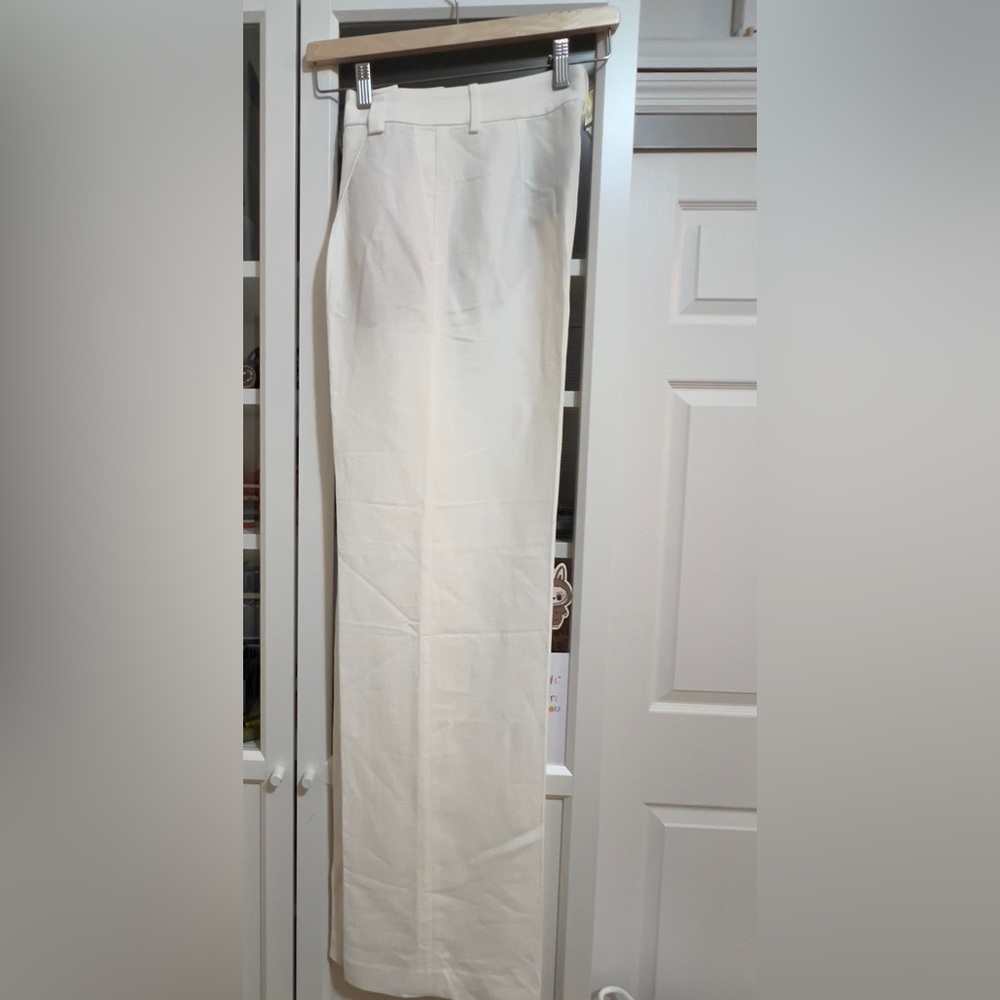 Massimo Dutti Cream Tailored Trousers - Picture 5 of 7